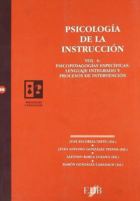 PSICOLOGIA DE LA INSTRUCCION VOL. 4 | 9788489607842 | ESCORIZA NIETO, JOSE