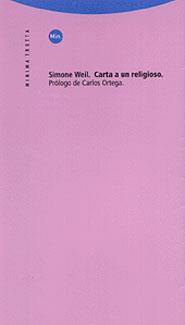 CARTA A UN RELIGIOSO | 9788481642650 | WEIL, SIMONE