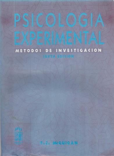 PSICOLOGIA EXPERIMENTAL | 9789688806784 | MCGUIGAN, F.J.