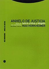 ANHELO DE JUSTICIA | 9788481644005 | HORKHEIMER, MAX