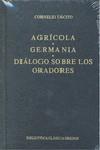 AGRICOLA.GERMANIA.DIALOGO SOBRE LOS ORADORES | 9788424900670 | TACITO, CAYO CORNELIO