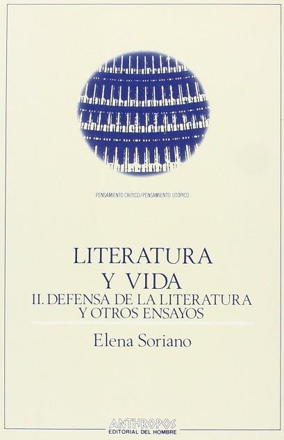 LITERATURA Y VIDA | 9788476584064 | SORIANO, ELENA