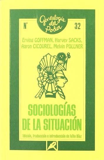 SOCIOLOGIAS DE LA SITUACION | 9788477313595 | GOFFMAN, ERVING