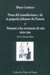 PROSA DEL TRANSIBERIANO Y DE LA PEQUEÑA JEHANNE DE FRANCIA | 9788475225272 | CENDRARS, BLAISE