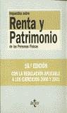 RENTA Y PATRIMONIO (ED.2001) | 9788430936533 | SOLER ROCH, MARIA TERESA