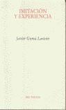 IMITACION Y EXPERIENCIA PT-662 | 9788481915655 | GOMA LANZON, JAVIER