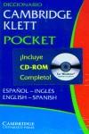 DICCIONARIO CAMBRIDGE KLETT POCKET ESPAÑOL-INGLES +CD ROM | 9780521539531 | VARIS