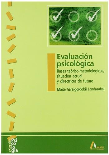 EVALUACION PSICOLOGICA | 9788481961140 | GARAIGORDOBIL LANDAZABAL, MAITE