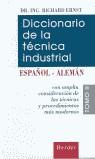 DICCIONARIO DE LA TECNICA INDUSTRIAL ESPAÑOL-ALEMAN VOL.2 | 9788425419188 | ERNST, RICHARD