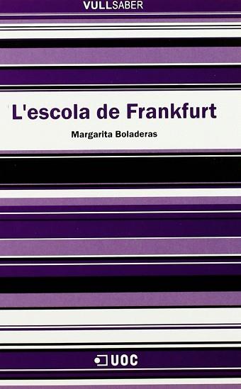 ESCOLA DE FRANKFURT | 9788497884174 | BOLADERAS, MARGARITA