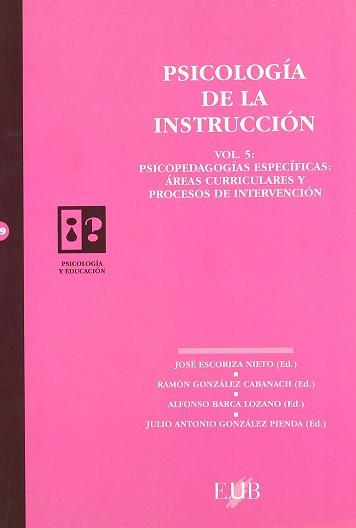 PSICOLOGIA DE LA INSTRUCCION VOL. 5 | 9788489607859 | ESCORIZA NIETO, JOSE