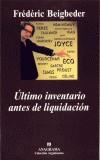 ULTIMO INVENTARIO ANTES DE LIQUIDACION | 9788433961815 | BEIGBEDER, FREDERIC