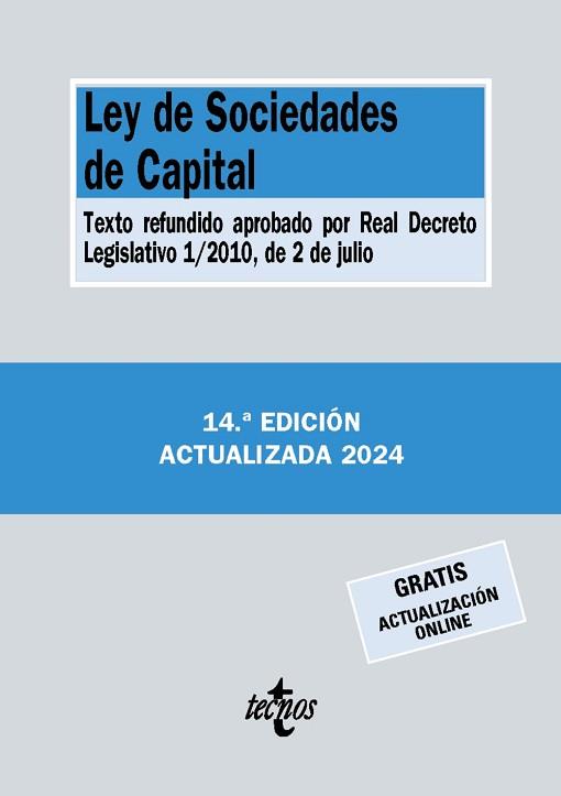 LEY DE SOCIEDADES DE CAPITAL | 9788430988518 | EDITORIAL TECNOS