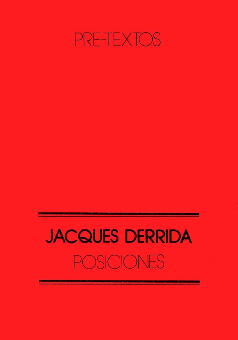 POSICIONES | 9788485081011 | DERRIDA, JACQUES