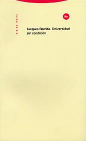 UNIVERSIDAD SIN CONDICION | 9788481645330 | DERRIDA, JACQUES