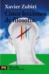 CINCO LECCIONES DE FILOSOFIA (LB) | 9788420673516 | ZUBIRI, XAVIER