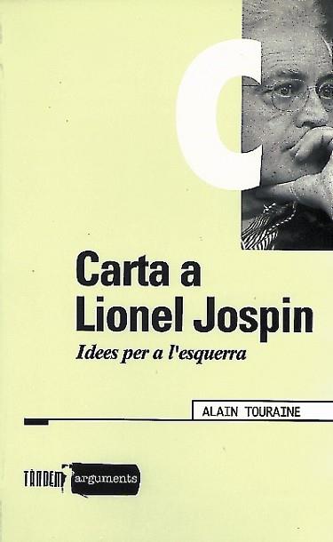 CARTA A LIONEL JOSPIN | 9788481312126 | TOURAINE, ALAIN