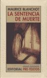 SENTENCIA DE MUERTE, LA | 9788481914627 | BLANCHOT, MAURICE