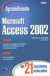 MICROSOFT ACCESS 2002 APRENDIENDO | 9789702603788 | CASSEL, PAUL