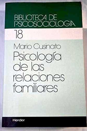 PSICOLOGIA DE LAS RELACIONES FAMILIARES | 9788425417610 | CUSINATO, MARIO