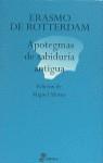 APOTEGMAS DE SABIDURIA ANTIGUA | 9788435091398 | ERASMO DE ROTTERDAM