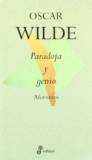 PARADOJA Y GENIO | 9788435091268 | WILDE, OSCAR