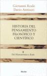 HISTORIA DEL PENSAMIENTO FILOSOFICO Y CIENTIFICO 2 (TELA) | 9788425415906 | REALE, GIOVANNI